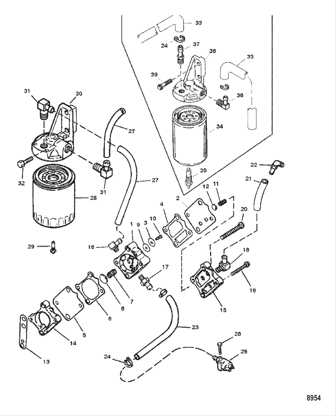 Fuel Pump (Plastic Body With Loose Fittings)