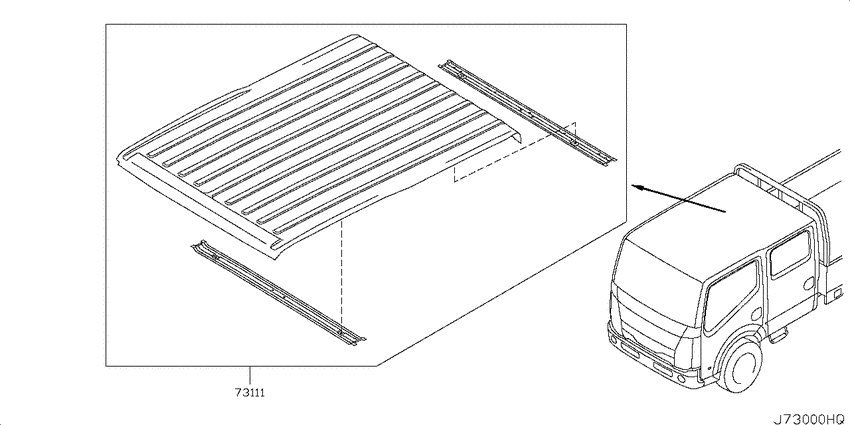 Roof panel & fitting