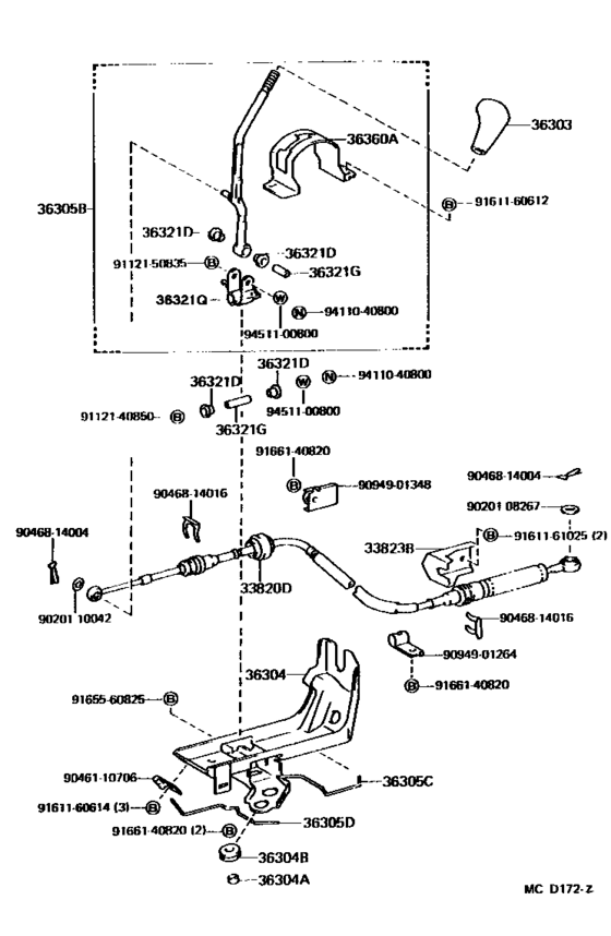 Transfer Lever & Shift Rod