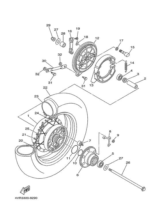 Rear wheel