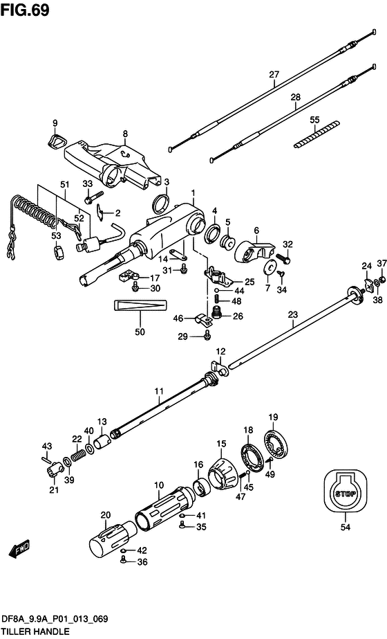 Tiller handle