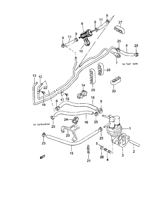Fuel feed circuit