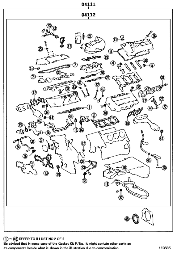 Engine Overhaul Gasket Kit