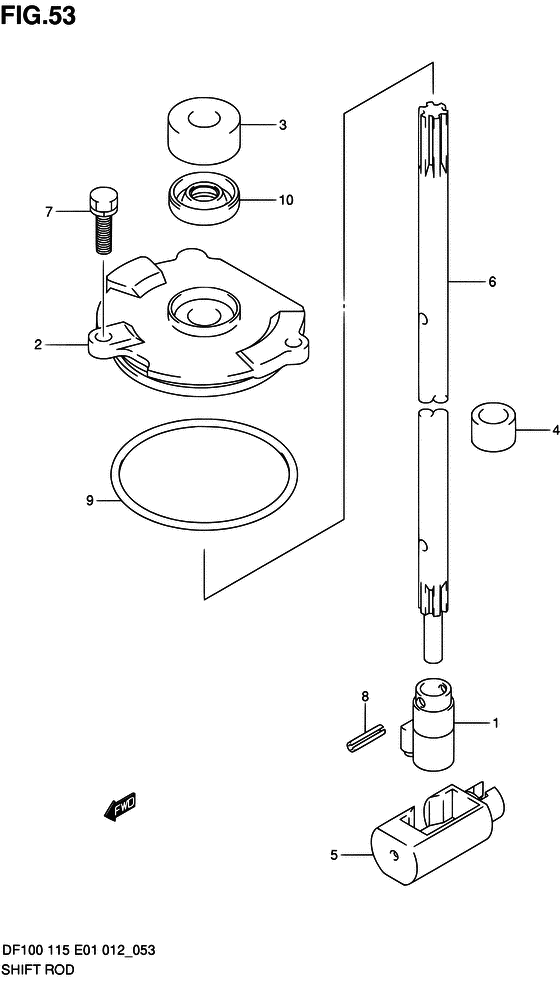 Shift rod