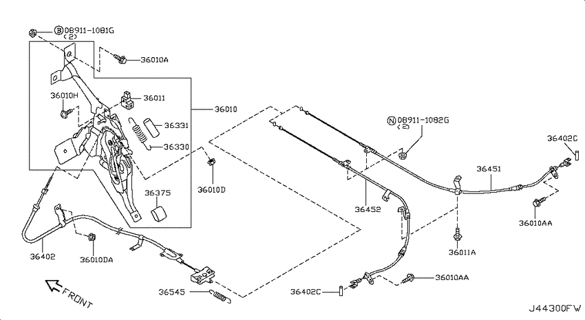 Parking brake control