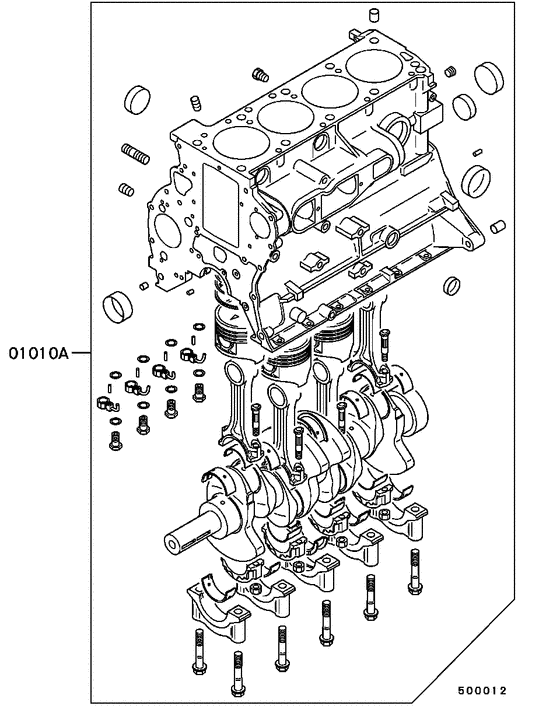Short engine assy
