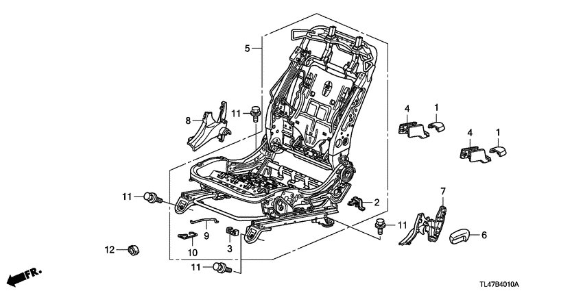 Front seat components