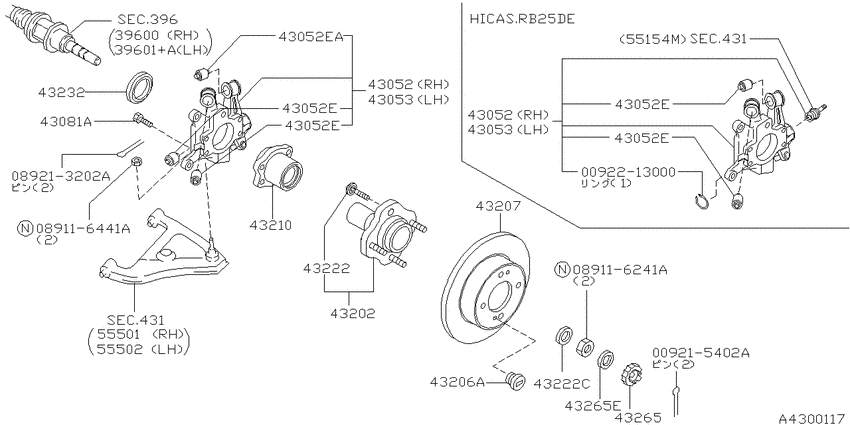 Rear axle