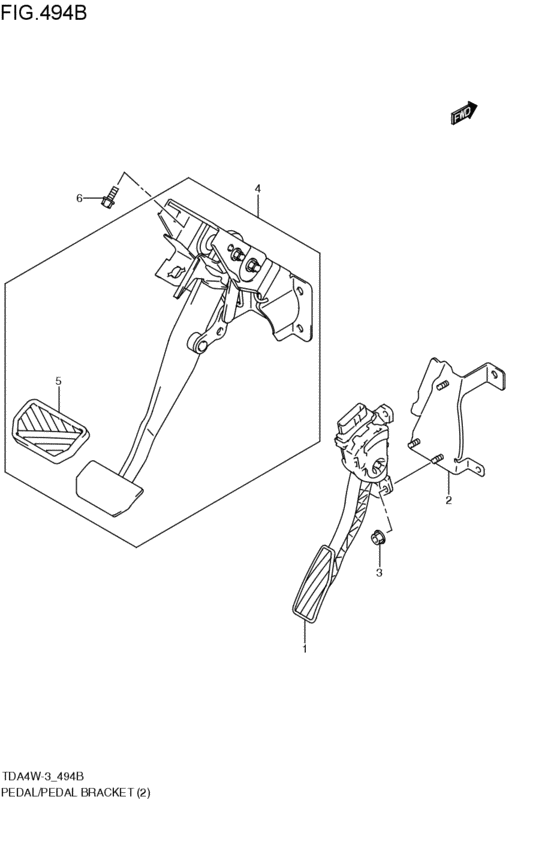 pedal / pedal bracket