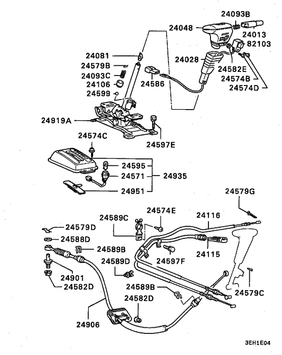 A/t floor shift linkage