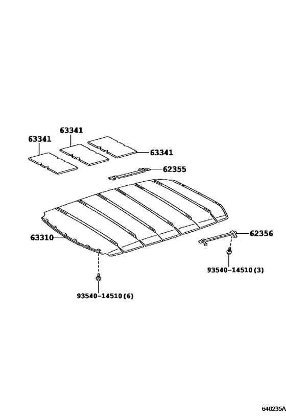 Roof Headlining & Silencer Pad