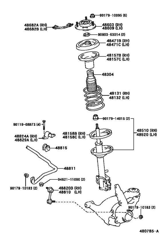 Front Spring & Shock Absorber