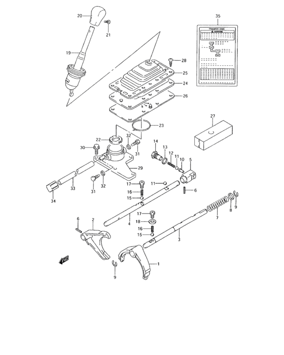 Transfer gear shifting
