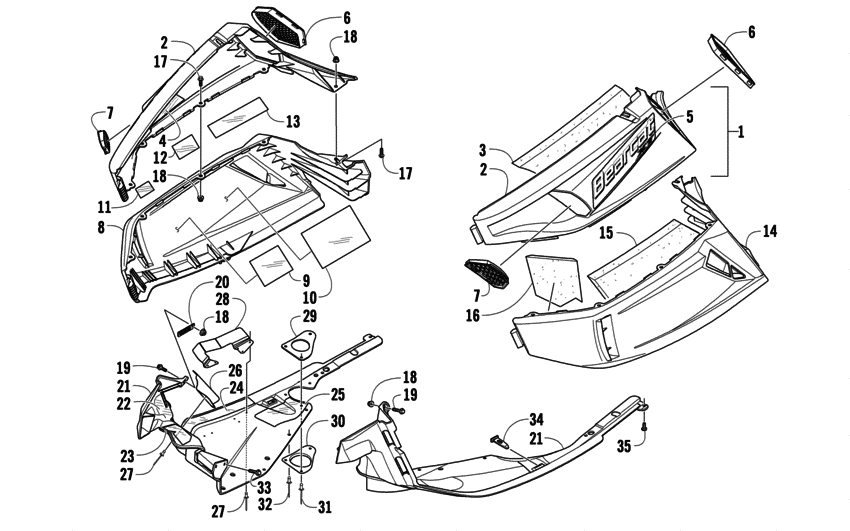 Skid Plate And Side Panel Assembly