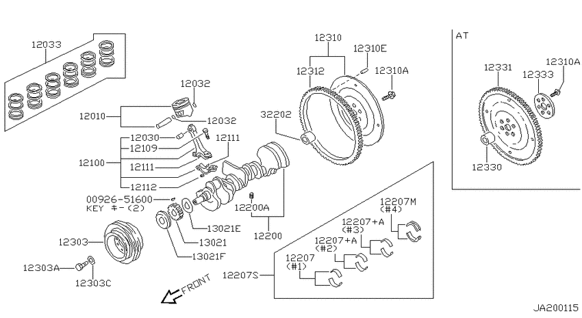 Piston,crankshaft & flywheel