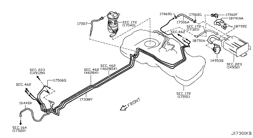 Fuel piping