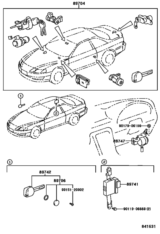 Door control toyota 85980 схема