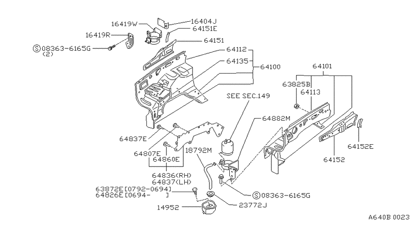 Hood ledge & fitting