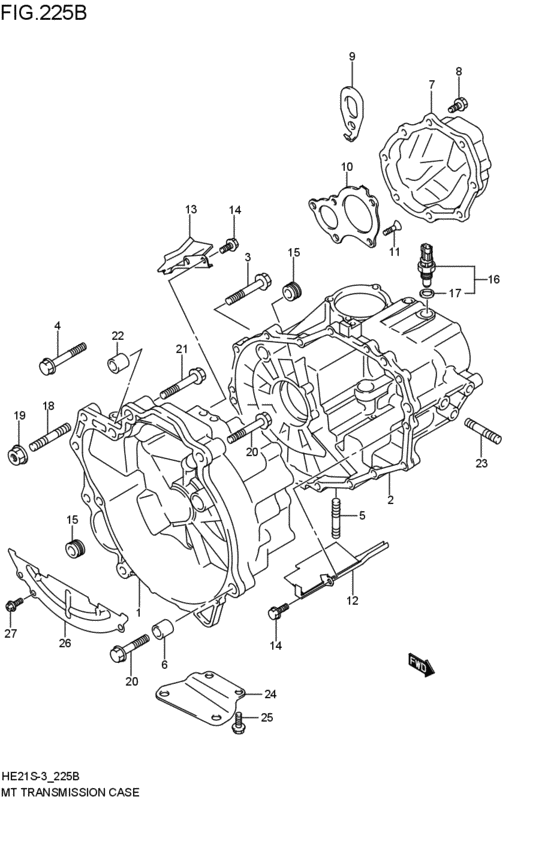 mt - transmission case