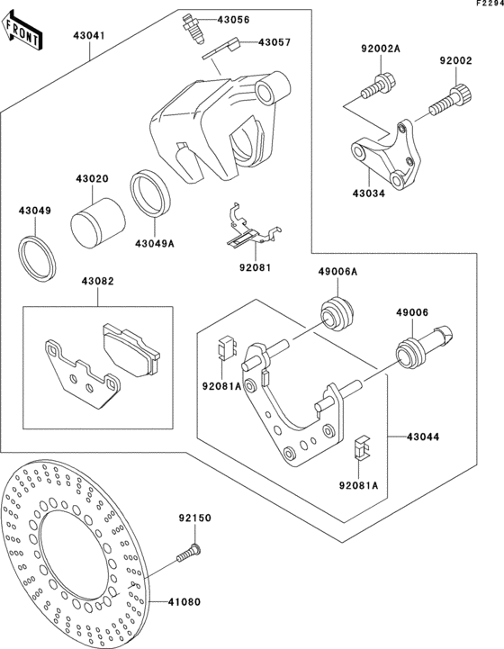 Rear brake(vn1500-e2/e3)
