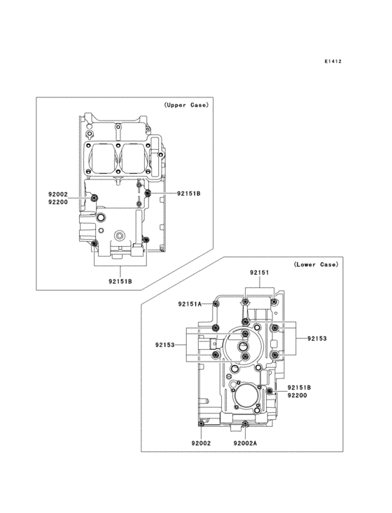 Crankcase bolt pattern