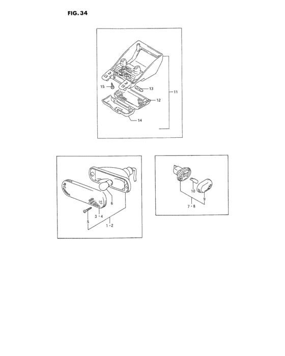 Front lamp and room lamp