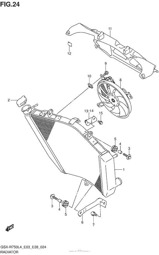 Radiator (Gsx-R750L4 E28)