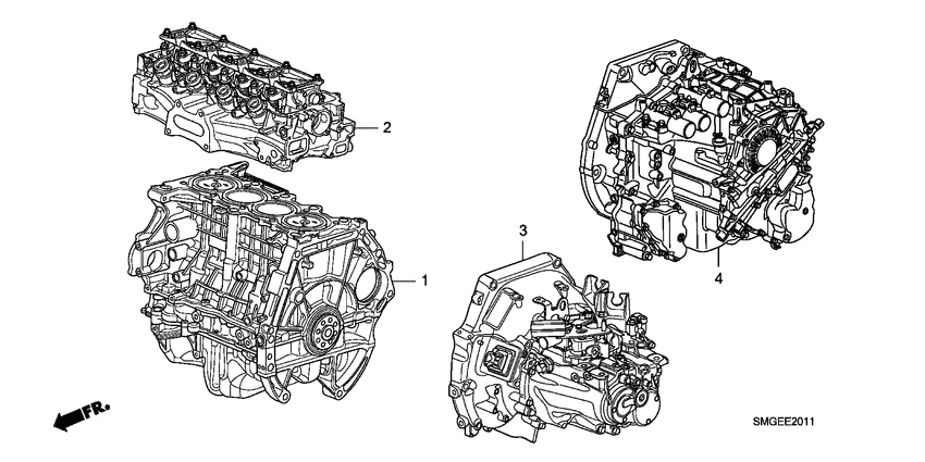 Engine assy./ transmission assy.