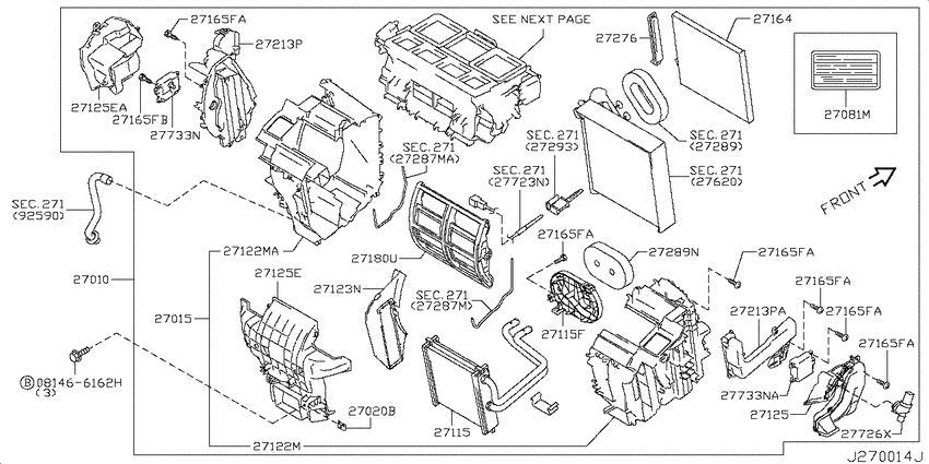 Heater & blower unit