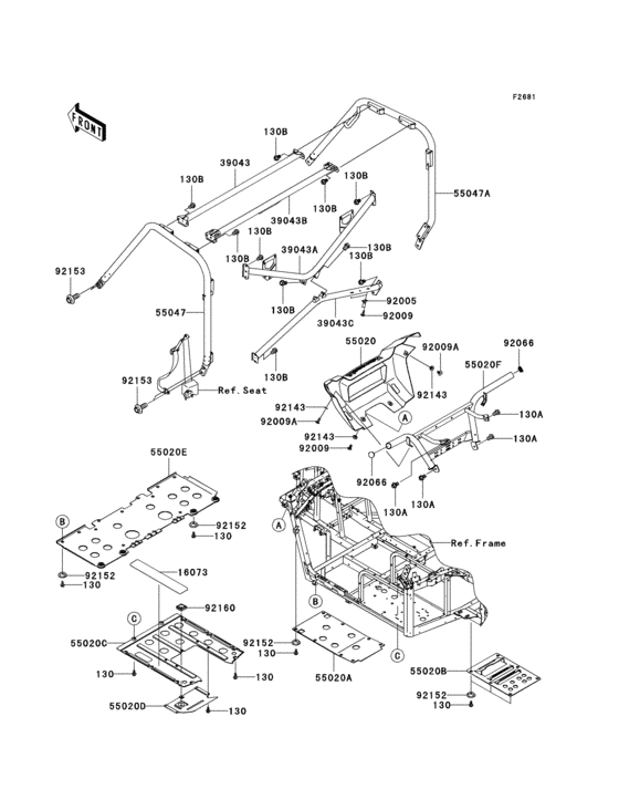 Guards/cab frame