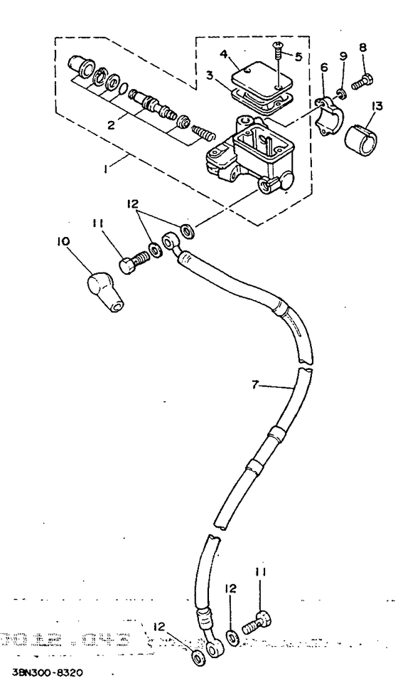 Front master cylinder