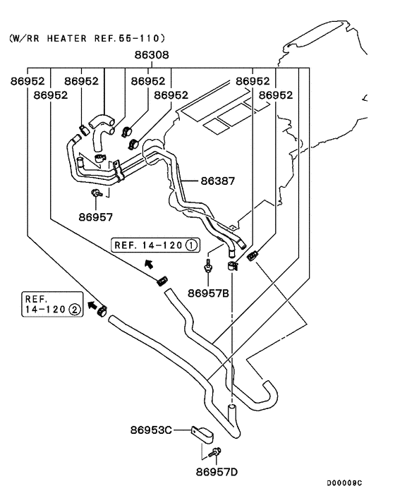 Heater unit & piping
