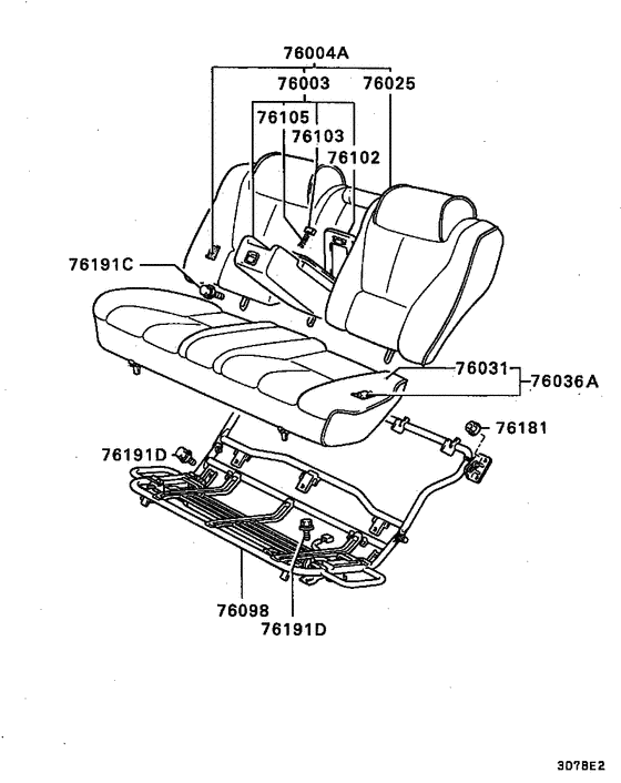 Rear seat