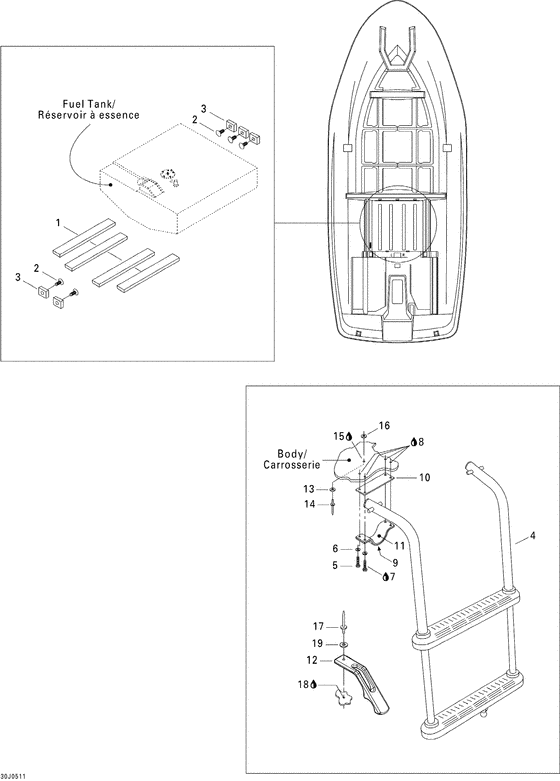 09- lower hull and ladder