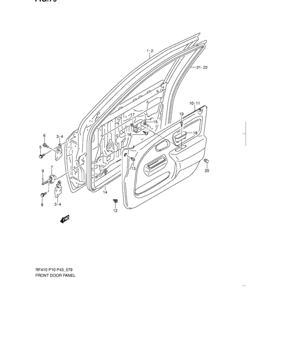 Front door panel