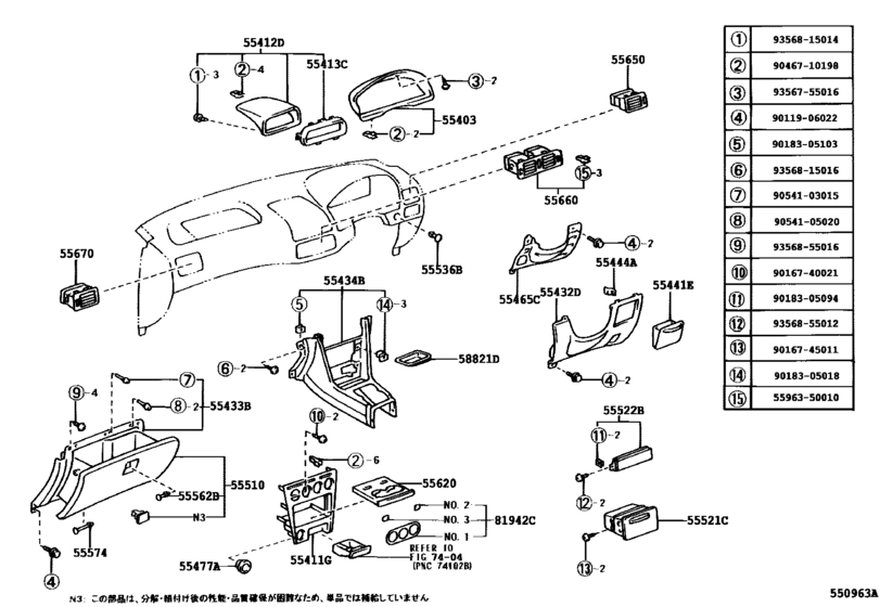 Instrument Panel & Glove Compartment