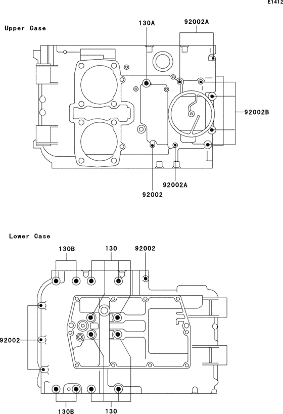 Crankcase bolt pattern