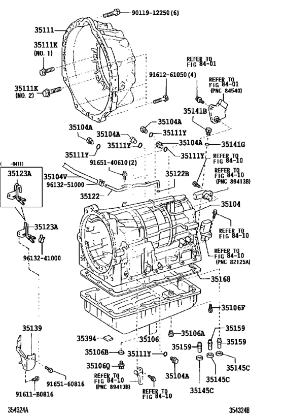 Transmission Case & Oil Pan (Atm)