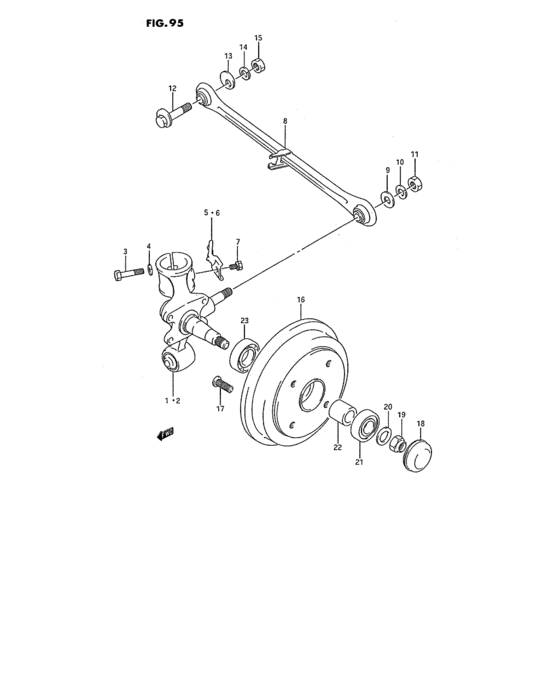 Rear axle
