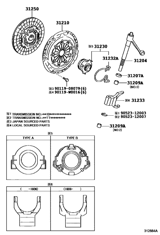 Clutch & Release Fork for 2014 2018 Toyota YARIS/ ECHO/ VIOS/ LIMO KSP130 Europe sales