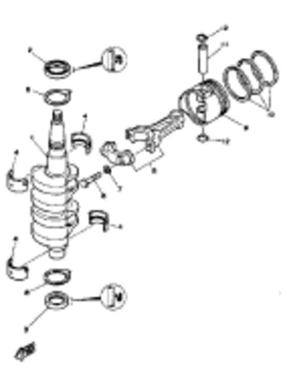 Crank piston