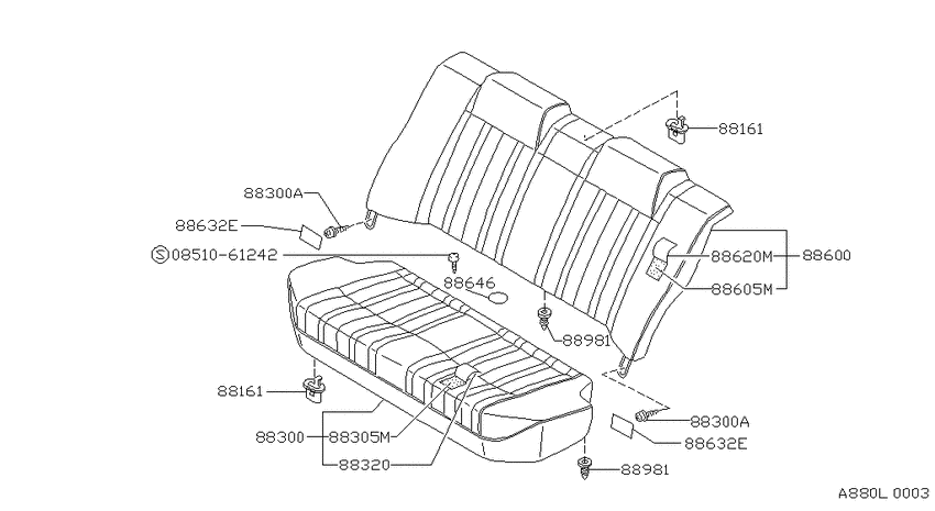 Rear seat