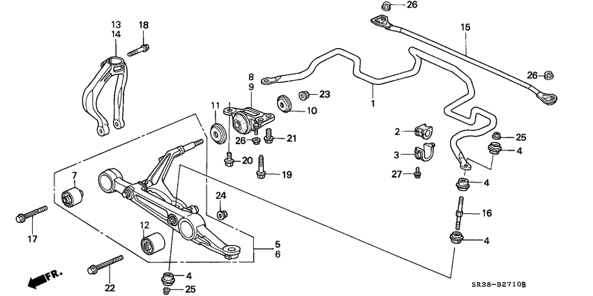 Front stabilizer/ front lower arm