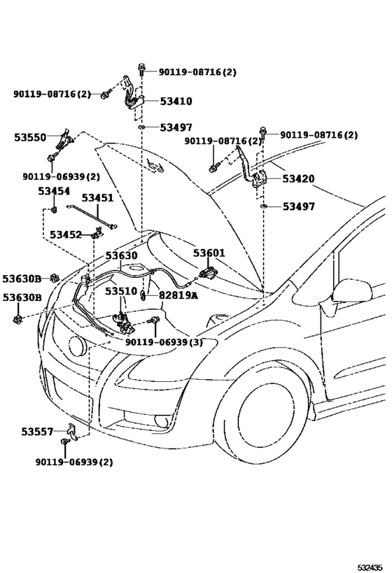 Hood Lock & Hinge