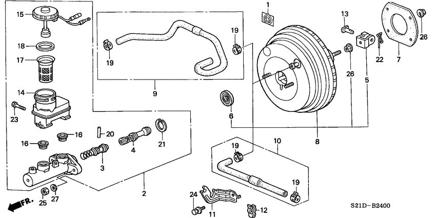 Brake master cylinder/ master power