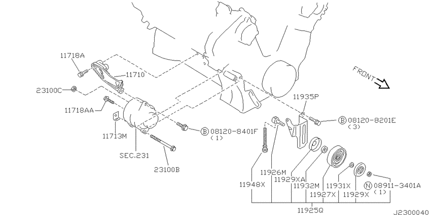 Alternator fitting