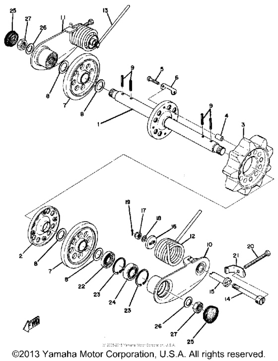 Rear axle