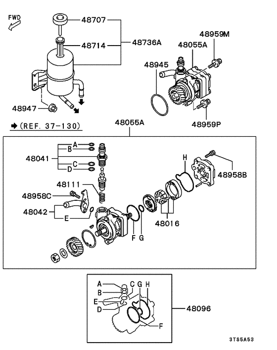 Power steering oil pump