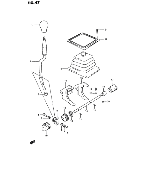 T/f gear shift control