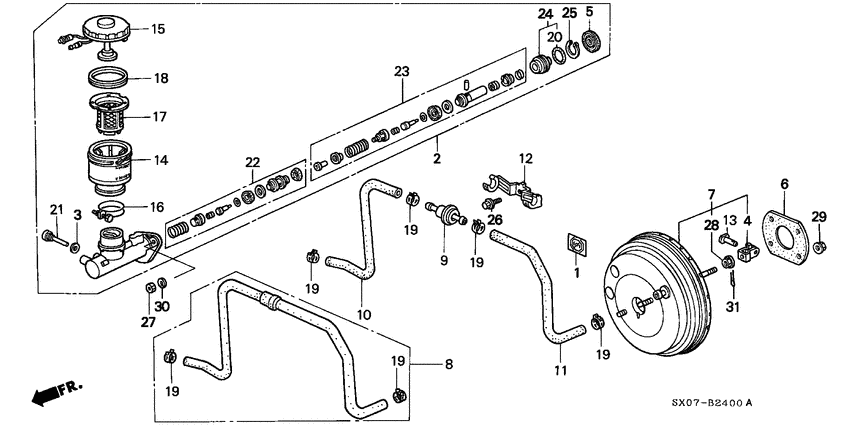 Brake master cylinder/ master power
